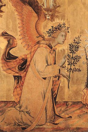 3. Симоне Мартини. Благовещенье (деталь). 1333
