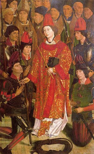 3. Нуну Гонсалвиш. Полиптих святого Винсента, панель архиепископа. 1460-е