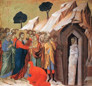 4. Дуччо ди Буонинсенья. Воскрешение Лазаря. 1308- 1311