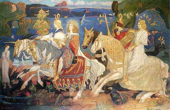 John Duncan (1866-1945). Всадники Сиды