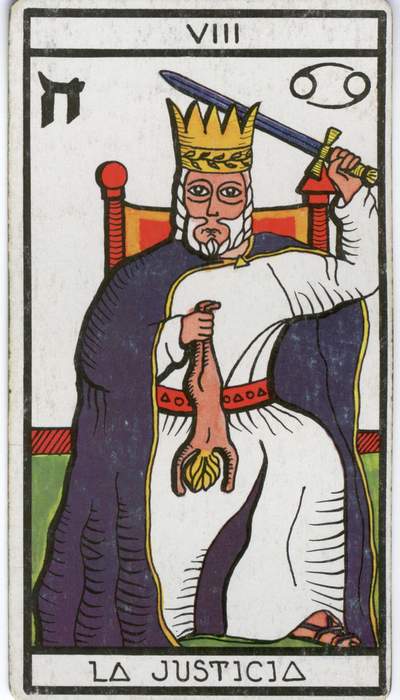 VIII Справедливость. La Justicia. El Gran Tarot Esoterico