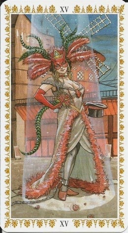 Пятница, день Венеры. 6.11.2020. XV. Дьявол. Romantic Tarot